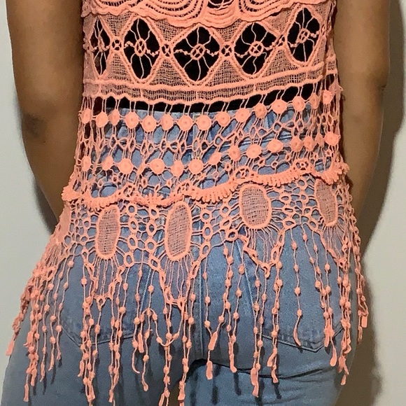 Delusive Tops - Delusive Knit top in coral